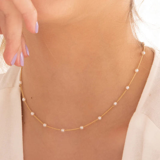 Choker de Perlas con Aretes