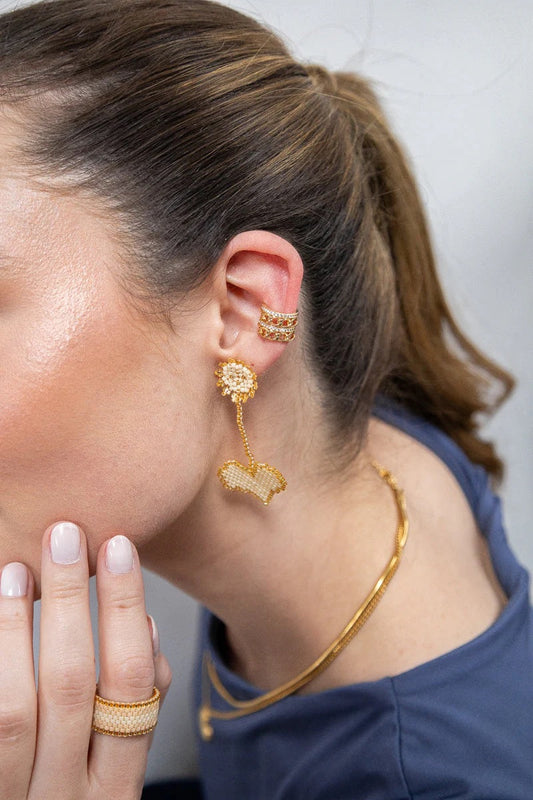 Earcuff Eslabones Brillante